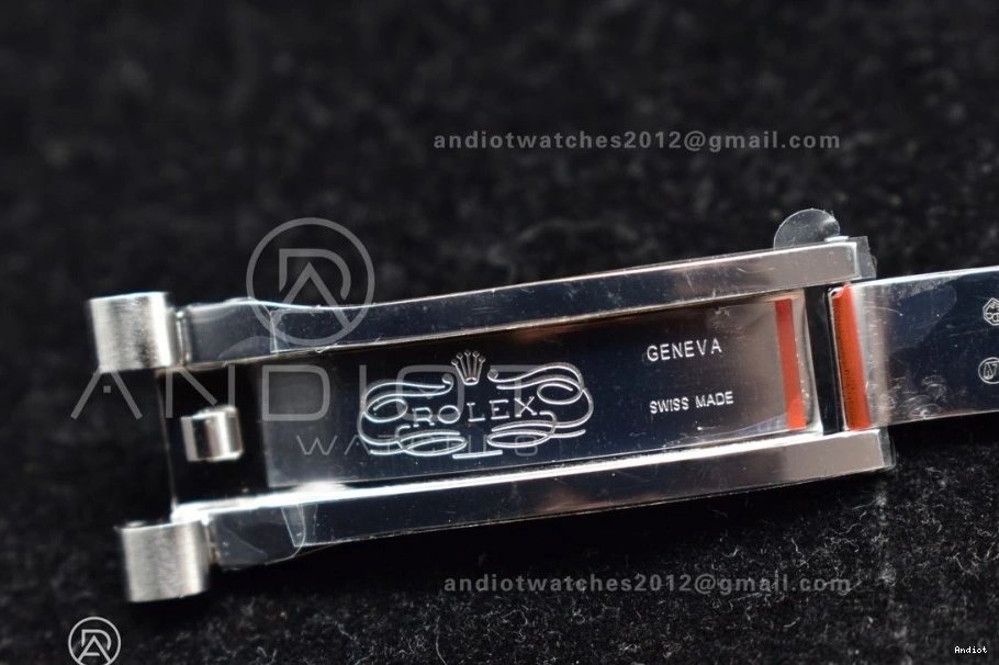 904L 40 Iced Roman Markers On Dial President Steel SS DayDate GMF Bracelet Blue A3255 V2 0123